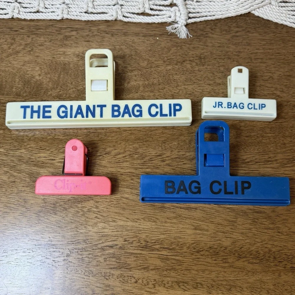 The Giant Bag Chip Clip Jr. Bag Clip And Two More Clips Lot Of 4 Vintage Kitchen